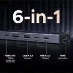 UGREEN CM818 6-in-1 Type-C Docking Station ( 45363 ) - Image 2