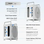 Acasis M002Pro Mac Mini M4 Dock 8-in-1 USB-C Hub Dual SSD Slots 40Gbps Docking Station - Image 3