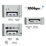 ACASIS M001 Mac Mini M4 Docking Station & Dual-Bay NVMe SSD Enclosure - Image 2