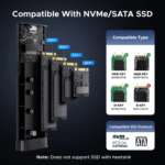 UGREEN CM767 NVMe & SATA SSD Enclosure (55150) – 20Gbps External Case - Image 2