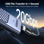 UGREEN CM559 NVMe & SATA SSD Enclosure USB-C 20Gbps #35576 - Image 2