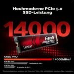 Lexar ARES PRO 1TB Gen5 NVMe M.2 SSD PCIe5x4 Internal SSD - Image 3