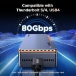 UGREEN D705 Thunderbolt 5 80Gbps NVMe Enclosure (45789) - Image 3