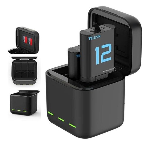 Telesin Gopro Charging Case with 2 Battery