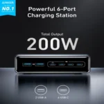 Anker Prime A2683 200W 6-Port GaN Charging Station - Image 3