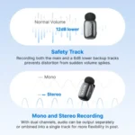 BOYA mini 2-05 AI Noise Mini Wireless Microphone with Case - Image 2
