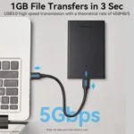 Vention KPAB0 2.5" SATA Hard Drive Enclosure USB 3.0, 5Gbps - Image 2