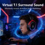 AJAZZ AHM10 MAX Tri-Mode Wireless Gaming Headset - Image 2