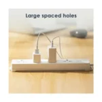 Deli ET405 6-Port 2 Pin Socket Power Strip 3M - Image 2