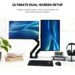 Fantech MBD1 Adjustable Dual Monitor Arm Stand - Image 3
