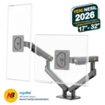 North Bayou A5C Ergonomic Dual Monitor Arm Stand - Image 2